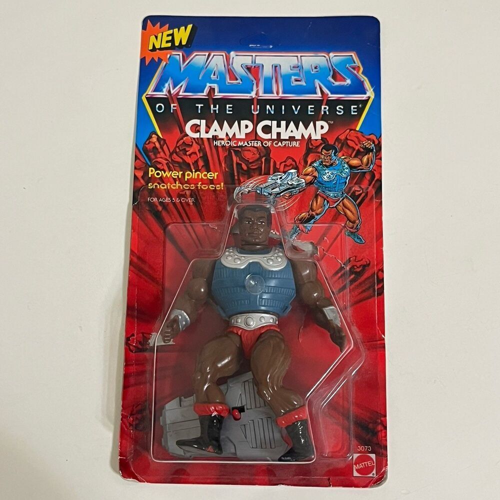 Clamp Champ Masters of the Universe MOTU Action Figure Toy Mattel 1986 OPENED